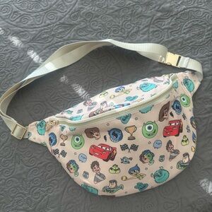 Kids Cartoon Print Fanny Pack - Cream